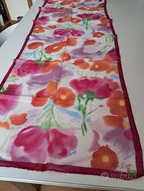 Sciarpa estiva Ken Scott vintage in seta e lino