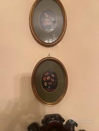 Coppia quadretti ovali