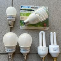 Lampadine assortite risparmio energetico E27 e E14