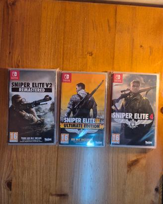 sniper elite 2 + 3 + 4 Nintendo Switch 