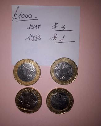 Monete da 1000 lire  n. 4