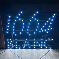 Insegna luminosa birra blanc 1664 vintage