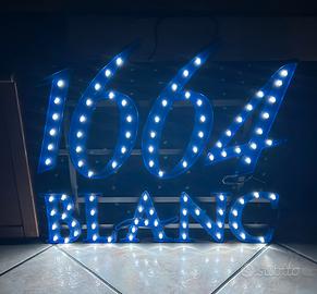 Insegna luminosa birra blanc 1664 vintage