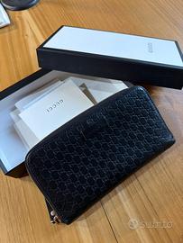 Portafoglio Gucci pelle Guccissima con scatola