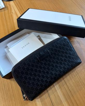 Portafoglio Gucci pelle Guccissima con scatola
