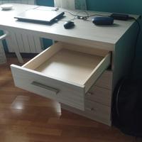 NUOVA Scrivania in legno cenere bianco