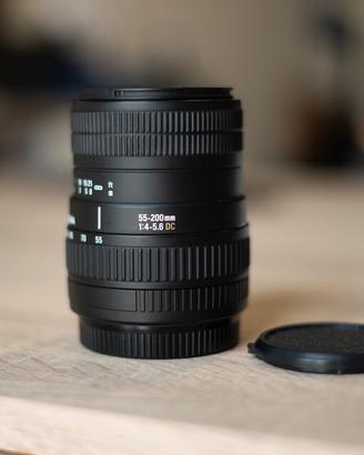 Sigma 55-200mm f/4-5.6 DC per Canon –Teleobiettivo