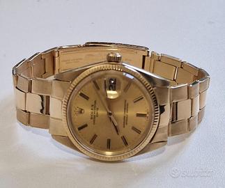 Rolex Oyster Perpetual Date 34mm Oro Massiccio.