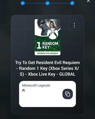 keys Minecraft Legends per Xbox