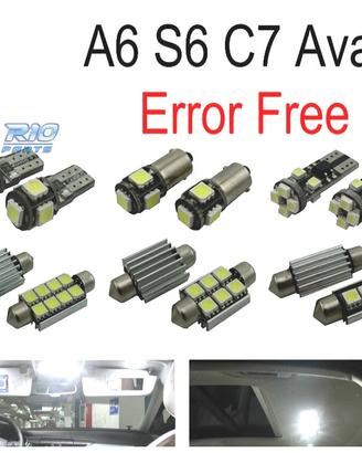 KIT 17 LAMPADE LED INTERNE PER AUDI A A6 S6 RS6 C7