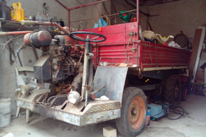 Motocarro agricolo da collezione