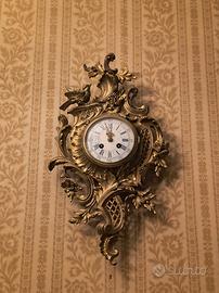 Orologio da Parete Rococò in Legno rivestito oro