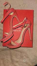Elisabetta Franchi sandali color lampone