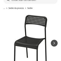 7 sedie  adde Ikea 