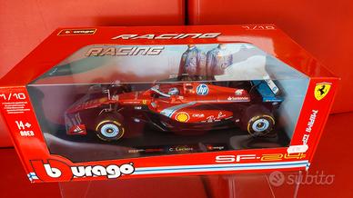 Burago Ferrari SF24 Miami GP Leclerc Scala 1/18
