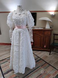 Incantevole abito da sposa vintage anni 80 