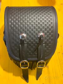 FLSTS Solo Bag Blue Trim Harley Heritage Springer