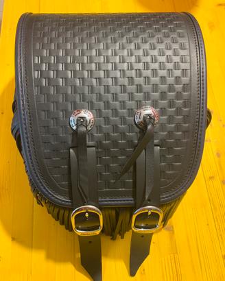 FLSTS Solo Bag Blue Trim Harley Heritage Springer