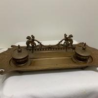 Calamaio i bronzo dorato antico