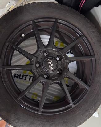 4 cerchi lega 16" Audi VW con gomme invernali