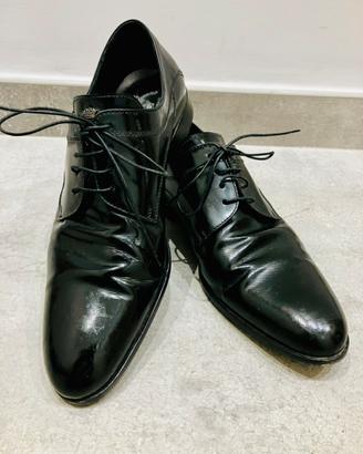 Scarpe eleganti uomo nere 41 vernice