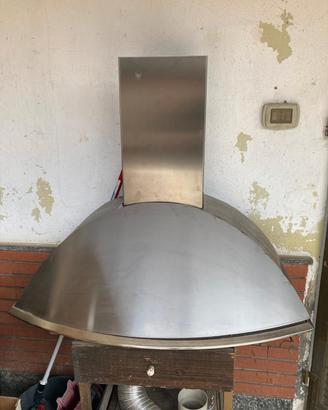 cappa aspirante in acciaio