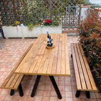 TAVOLO E PANCHE DA ESTERNO TOP QUALITY