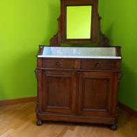MOBILE CON SPECCHIERA con piano in marmo