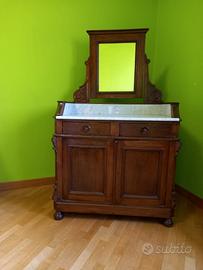 MOBILE CON SPECCHIERA con piano in marmo