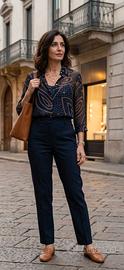 Camicia e sottoveste Marella 100% seta taglia 44