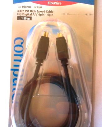 Cavo FireWire IEEE1394 Digitale audio video 1,8 mt