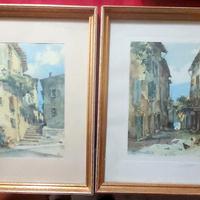 Quadri 2 dipinti ad acquarello