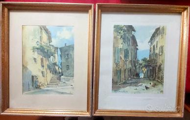 Quadri 2 dipinti ad acquarello