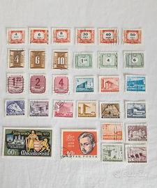 Francobolli  Ungheria - Anni 40/60