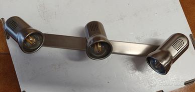 Applique a 3 faretti cm48x3.5x15 circa 