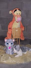 Grande peluche Tigro,1 Gatto peluche,1 a batteria