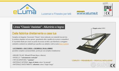 Lucernario / Finestra per tetto - CLASSIC VASISTAS