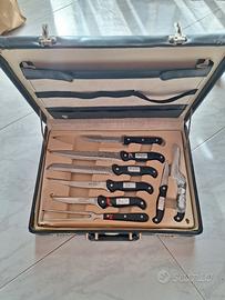 set coltelli cucina con valigia