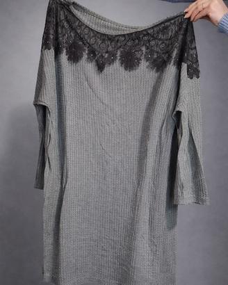 Vestito invernale verdino in tessuto morbido