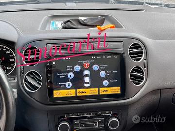 Autoradio 9“ Android 13 Carplay 4+64Gb Per Tiguan