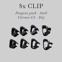 8x clip porta tubo braccio tergicristallo Peugeot