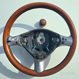 volante e pomello in radica Alfa 147