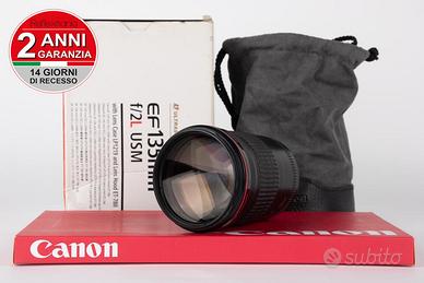 Canon 135mm f2 L USM 2 ANNI DI GARANZIA