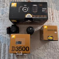 Nikon d3500 + nikon 18-140 mm