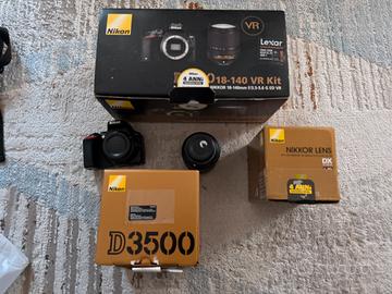 Nikon d3500 + nikon 18-140 mm
