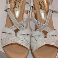 sandali eleganti con zeppa numero 38