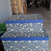 N. 2 SCATOLE ARTIGIANALI CARTA FIORENTINA