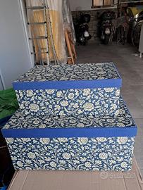 N. 2 SCATOLE ARTIGIANALI CARTA FIORENTINA