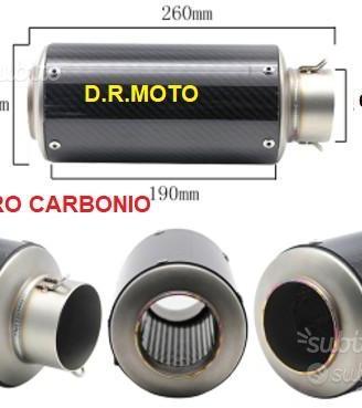 46.01 scarico VERO fibra CARBONIO 26 CM universal