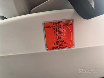 Seggiolino isofix auto